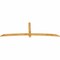 Ekena Millwork Bellingham Rough Sawn Timber Gable Bracket, Western Red Cedar, 108"W x 36"H x 2"D x 4"F, 8/12 Pitch GBW108X36X0204BEL00RWR - alternate 5